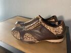 michelle K women's brown slip on shoes, sz 8, great condition