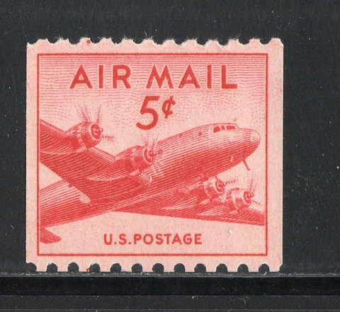 C37 * DC-4 SKYMASTER * U.S. Postage Stamp COIL MNH Cover