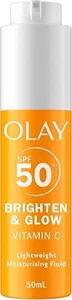 Olay Vitamin C Brighten & Glow 3In1 Moisturising Fluid SPF50+ Hydrating Skincare - Picture 1 of 11