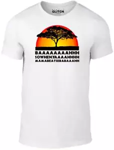 Lion Chant T-shirt - Divertente t-shirt leoni scherzo re savana Africa retrò big cat - Foto 1 di 5