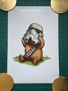 Wookiee The Chew Star Wars James Hance Print 2009 The Empire Strikes Back Poster