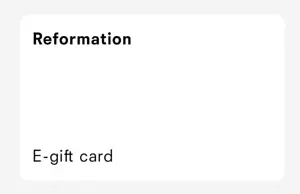 Reformation Gift Card Store Credit - $298 - Picture 1 of 1