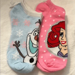 Disney Olaf and Ariel Ankle Socks - Picture 1 of 2