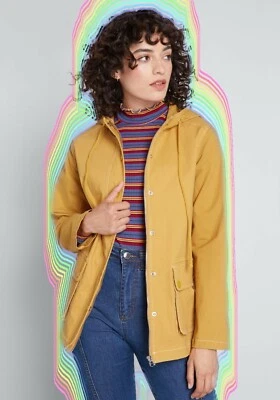 Modcloth Mustard Yellow Anorak Jacket Stranger Things 80s 70s Coraline Cosplay - Image 1 of 4