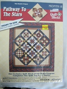 JO ANN FABRIC PATHWAY TO THE STARS QUILT BLOCKS MONTH 8 FIREWORKS  - Picture 1 of 4