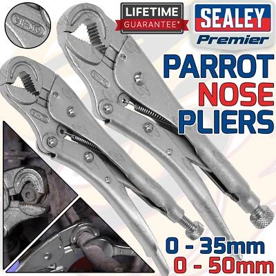 SEALEY Parrot Nose Locking Pliers Parrot Mole Grips Adjustable Wrench Vice Grips - Image 1 of 4