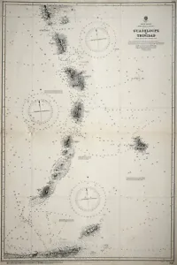 Nautical Chart "Guadeloupe to Trinidad" (Southern Caribbean) U.K. Admiralty 1947 - Picture 1 of 14