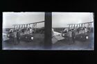 Avion Histoire de l?aviation France Plaque Stereo Negatif Vintage ca 1920