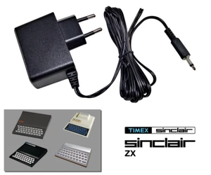 Power Supply for Sinclair ZX80, ZX81, Timex 1000 & 1500 - EU Plug - AC Adapter - Imagen 1 de 1