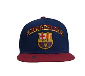OFFICIAL LICENSED FC BARCELONA BARCA FC FUTBOL SOCCER CAP HAT BURGUNDY/RED/MA - Picture 1 of 1