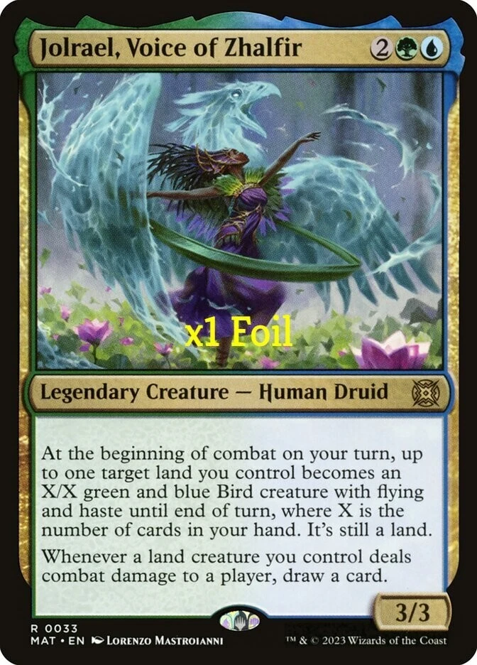 MTG Foil March of the Machine: The Aftermath MAT Jolrael, Voice of Zhalfir MINT - Image 1 of 1