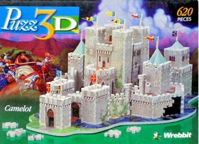 Milton Bradley Puzz-3D Camelot Castle 620 piece Jigsaw Puzzle - Factory Sealed   - Image 1 of 2