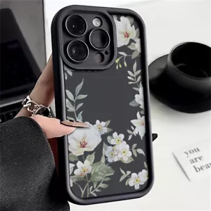 Funda blanda de silicona con flores a prueba de golpes para iPhone 16 Pro Max 15 14 13 12 11 - Imagen 1 de 20