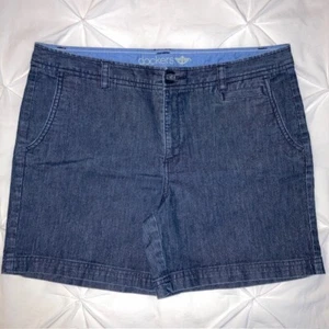 Dockers Womens Size 12 Denim Blue Jean Shorts - Picture 1 of 6