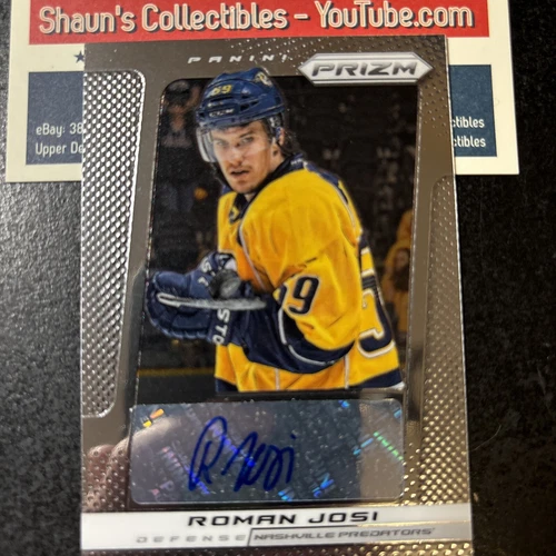 Roman Josi 13-14 PANINI PRIZM AUTO A-RJ Nashville Predators