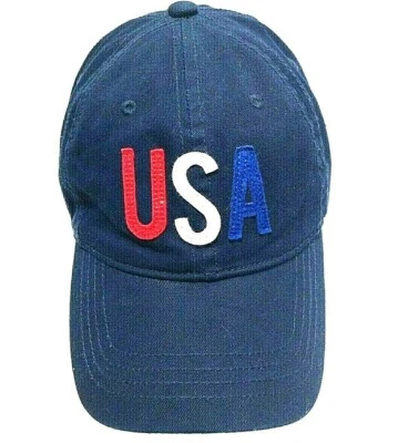 Old Navy USA Baseball Cap Hat United States Of America Red White Blue - Imagem 1 de 3