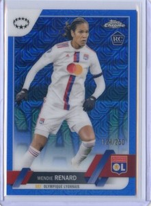 2022-23 Topps Chrome UEFA Women's UEFA Refractor BLUE #/250 WENDIE RENARD NO. 91