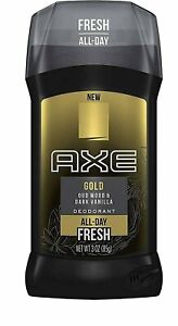 Axe Fresh All Day Gold Oud Wood + Dark Vanilla Deodorant Stick 2.7 oz
