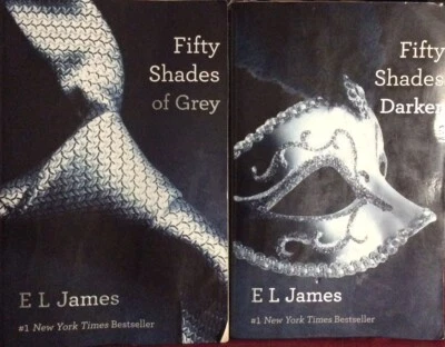 E.L.James Fifty Shades Of Gray And Darker Lot Of 2 Books Paperback - Image 1 of 4