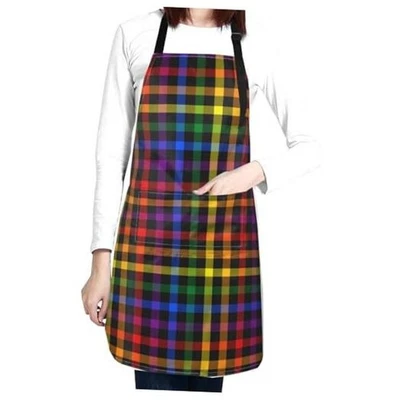 Rainbow LGBT Gay Pride Apron with 2 Pockets for Women Men Unisex for Kitchen  - Image 1 of 4