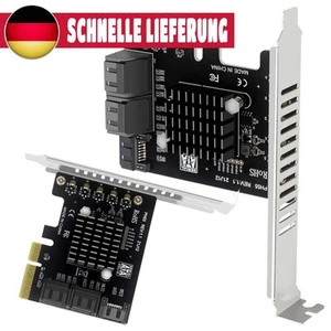 PCIe To 5-Port SATA3.0 Expansion Card PCIe SATA Card for Windows/Linux/ OS - Bild 1 von 14