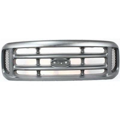 Grille For 99-2004 Ford F-250 Super Duty F-350 Super Duty Silver Plastic - Image 1 of 4