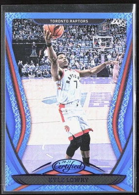 2020-21 Panini Certified Kyle Lowry Mirror Blue #23 Toronto Raptors BASKETBALL - Image 1 of 2