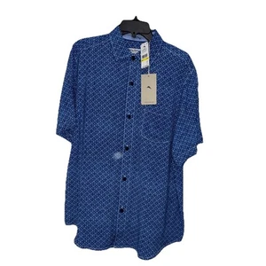 $118 NEW W/ TAGS Tommy Bahama The Veracruz Cay Button Up Shirt Blue Size Medium - Picture 1 of 9