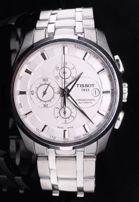Auth. Tissot Couturier Mens Sapphire Automatic Chronograph Wristwatch T035627A - Image 1 of 4