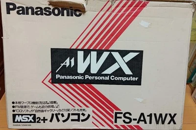 Computadora doméstica vintage japonesa Panasonic FS-A1 MSX2 chatarra con caja - Imagen 1 de 4