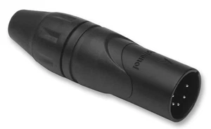 AMPHENOL - Plug, XLR, Free, Black Gold, 5 Way - Picture 1 of 1