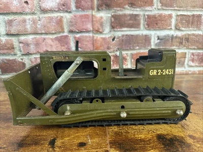 Bulldozer Tonka Ejército De Colección Años 60 Acero Prensado Militar GR2-2431 ENVÍO GRATUITO Foto 1 de 4