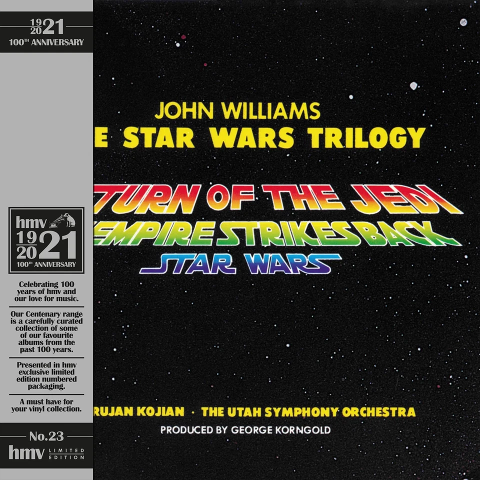 Star Wars Trilogy/John Williams HMV 1921 Centenary yellow vinyl 750 copies. New - Image 1 of 1