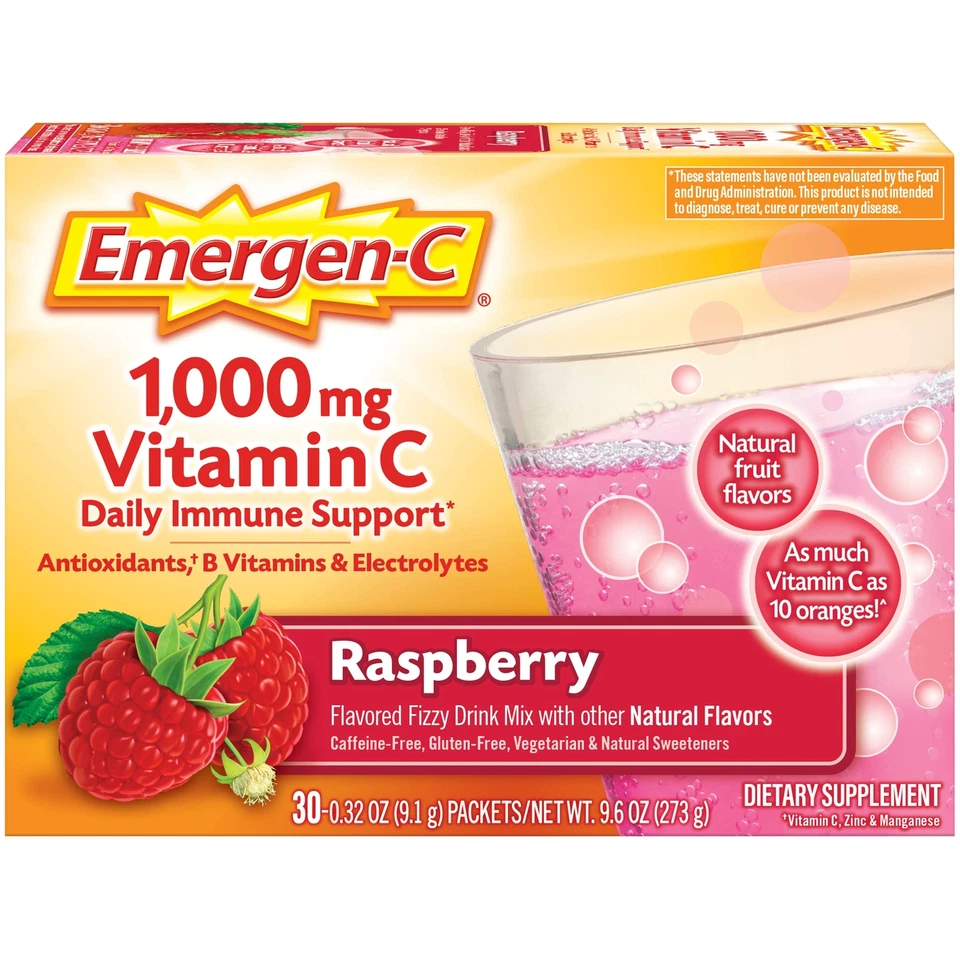 Emergen-C 1000mg Vitamina C Polvo, con Antioxidantes, Vitaminas B y Foto 1 de 1