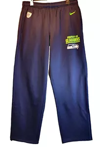 Seattle Seahawks Nike ThermaFit Pants Authentic Team Apparel Fleece Lined XL - Picture 1 of 11
