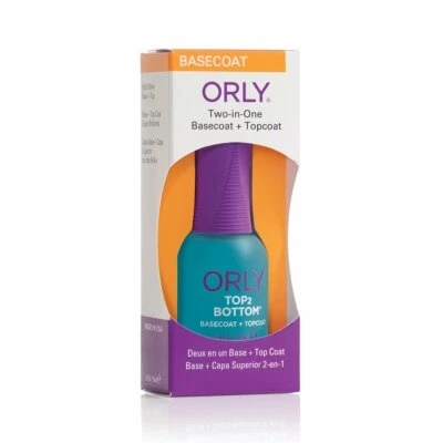 Orly Top 2 низ два в одном базовое покрытие + верхнее покрытие 0,6 унц - Изображение 1 из 2
