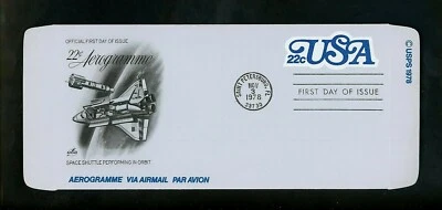 US FDC #UC51 Artcraft 1978 Saint St. Petersburg FL USA 22 Cents / USA Aerogramme - Image 1 of 2