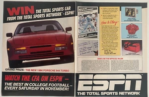 Porsche 944 Turbo ESPN Hauptpreis Oldtimer 1985 Zeitschriftenanzeige - Bild 1 von 1