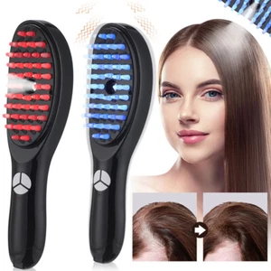 Electric Red Light Hair Brush Scalp Massage Comb Infrared Light Head Massager - Picture 1 of 18