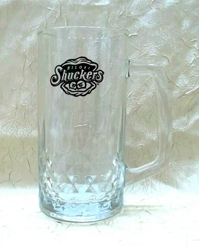 Biloxi Shuckers Glass Beer Mug Minor League AA Milwaukee Brewers MLB New Cover