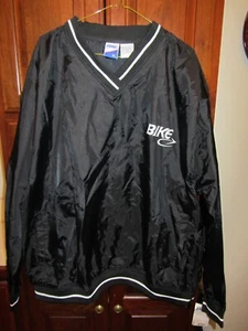 BIKE Vintage Windbreaker Pullover V-Neck SIZE XL Black New with Tags Long-Sleeve - Picture 1 of 10