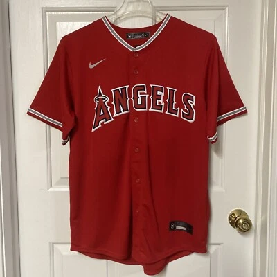 Nike Los Angeles Angels David Fletcher Baseball Jersey Red MLB Men’s M $160 - Image 1 of 4