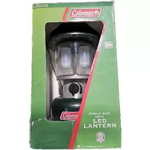 Coleman 390 Lumens Twin LED Lantern, 4 Lifetime LED Bulbs Provide Efficient - Picture 1 of 7