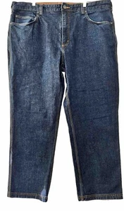 DULUTH Jeans Mens 42x30 Blue Ball Room Double Flex Dark Wash Relaxed Straight - Picture 1 of 13