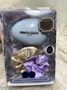 Marie Claire  Detangle Wet And Dry Hair Hair Detangling Brush And Scunchie - Picture 1 of 4