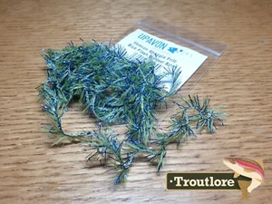 UPAVON STRAGGLE CHENILLE BLUE FLASH DAMSEL 8MM - NEW FLY TYING MATERIALS - Picture 1 of 5