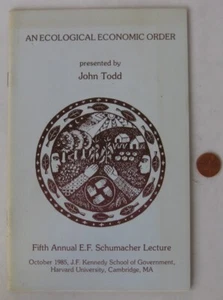 1985 An Ecological Economic Order John Todd Schumacher Lecture Harvard U. - Imagen 1 de 3