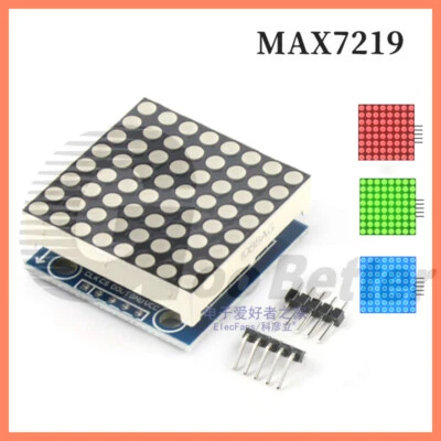 MAX7219 Led Lcd Dot Matrix Modul 8x8 Display  Raspberry Pi Blau Rot Gelb - Bild 1 von 4