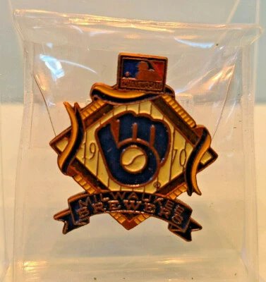 Prendedor sombrero solapa 125 aniversario Milwaukee Brewers 1994 edición limitada Foto 1 de 2