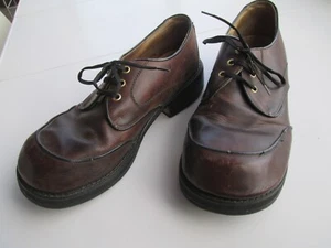 Zapatos De Colección John Fluevog Marrón Talla 10 Cuero Temprano Payaso Dedos Anchos Gótico Emo 80 - Imagen 1 de 15